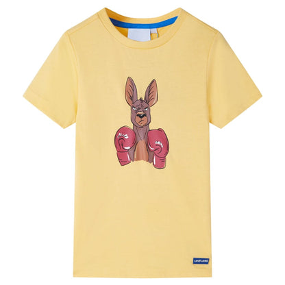 Kids' T-shirt with Short Sleeves Yellow 104