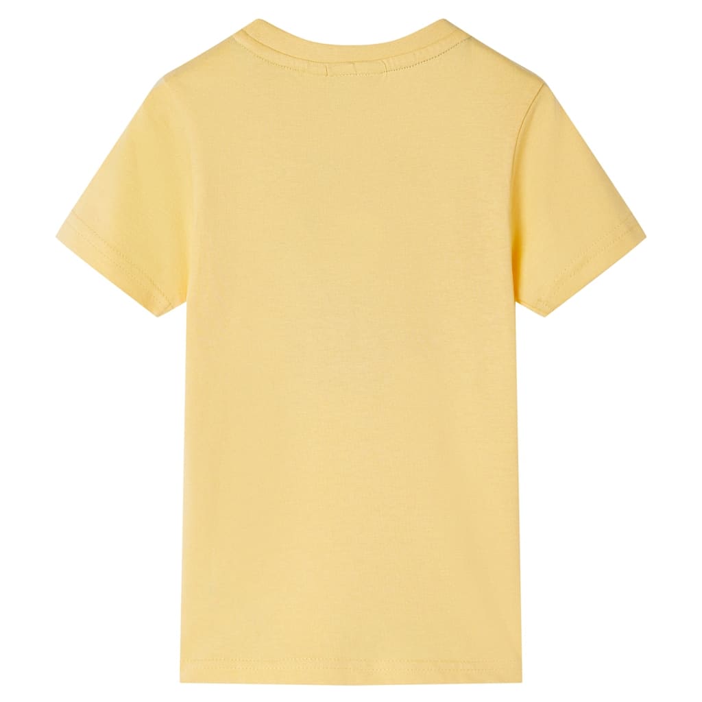 Kids' T-shirt with Short Sleeves Yellow 104