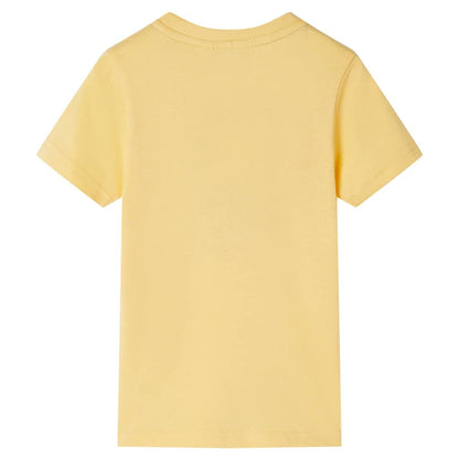 Kids' T-shirt with Short Sleeves Yellow 140