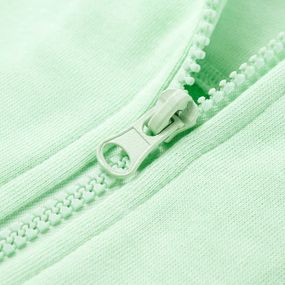 Kids' Hooded Sweatshirt with Zip Bright Green 92