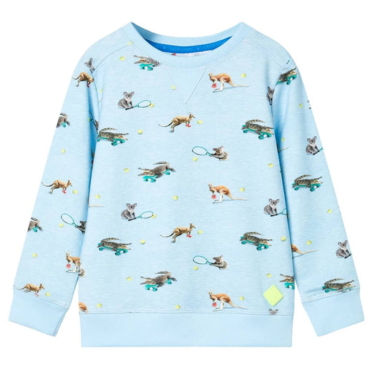 Kids' Sweatshirt Light Blue Melange 92