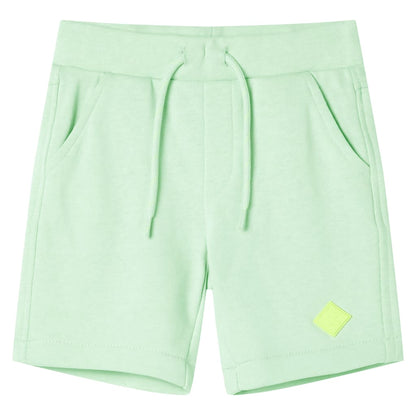 Kids' Shorts with Drawstring Bright Green 104