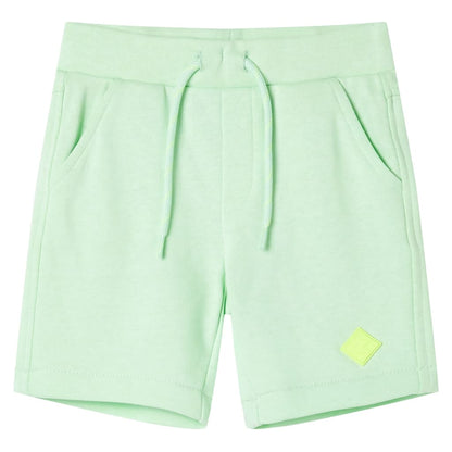 Kids' Shorts with Drawstring Bright Green 116