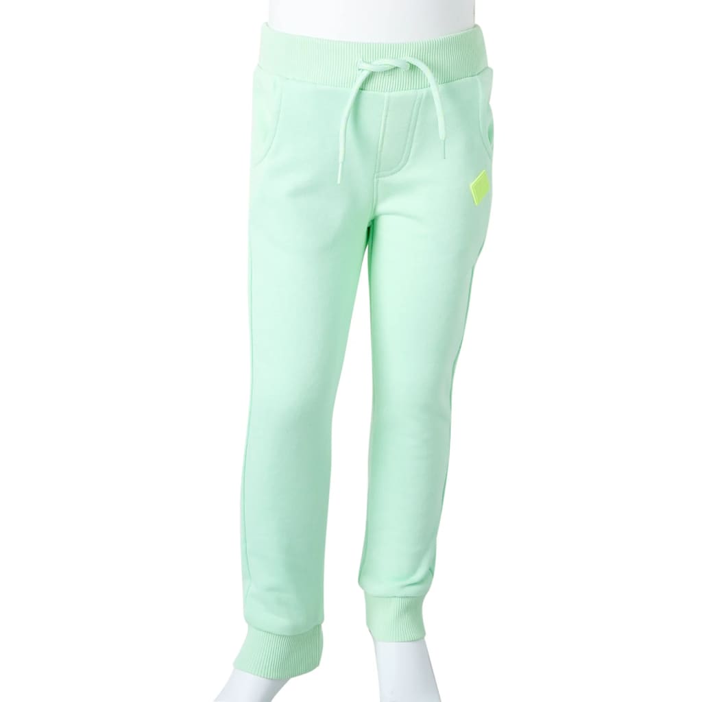 Kids' Sweatpants Bright Green 140