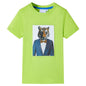 Kids' T-shirt with Short Sleeves Lime 92