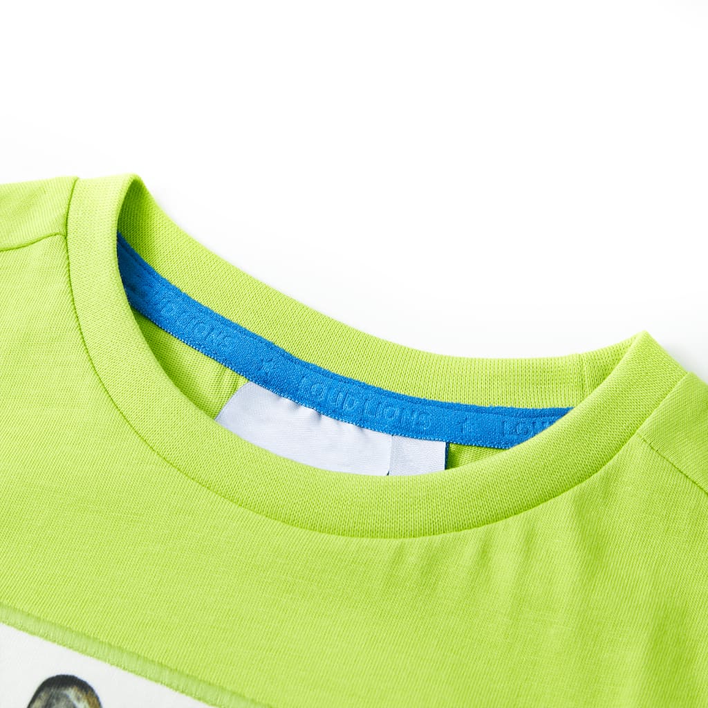 Kids' T-shirt with Short Sleeves Lime 128