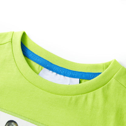 Kids' T-shirt with Short Sleeves Lime 128