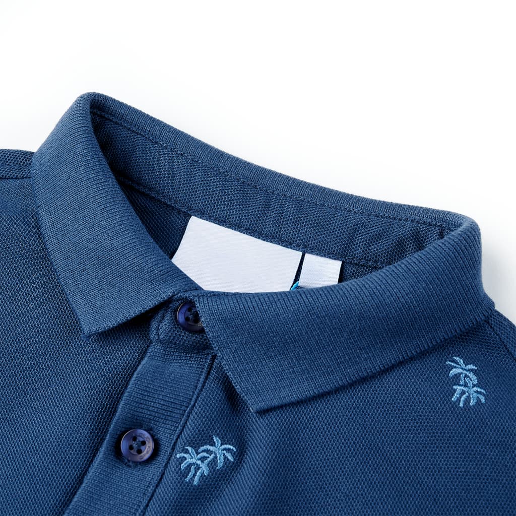 Kids' Polo Shirt Dark Blue 104