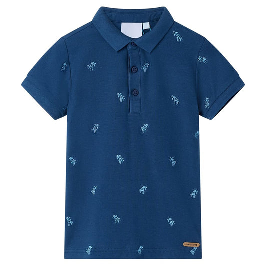 Kids' Polo Shirt Dark Blue 116