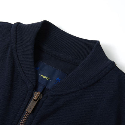 Kids' Sweatshirt with Zip Navy 116