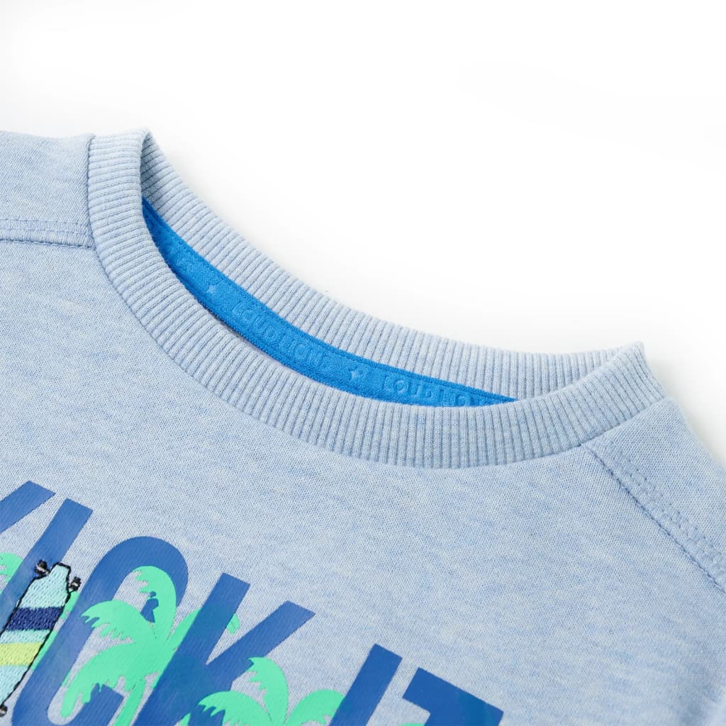 Kids' Sweatshirt Soft Blue Melange 116