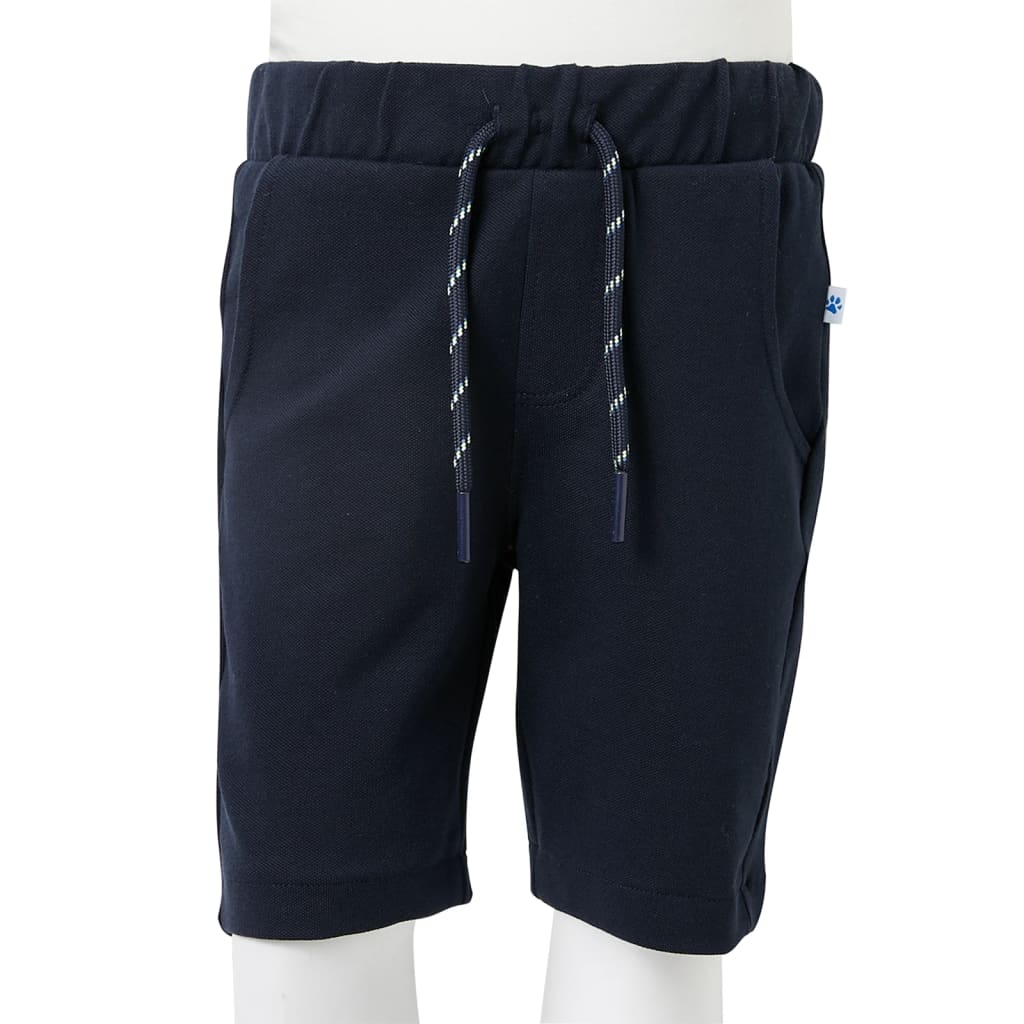 Kids' Shorts with Drawstring Navy 128