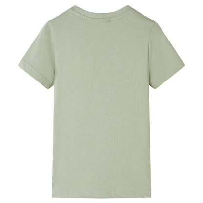 Kids' T-shirt with Short Sleeves Light Khaki 104