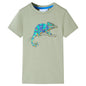 Kids' T-shirt with Short Sleeves Light Khaki 116