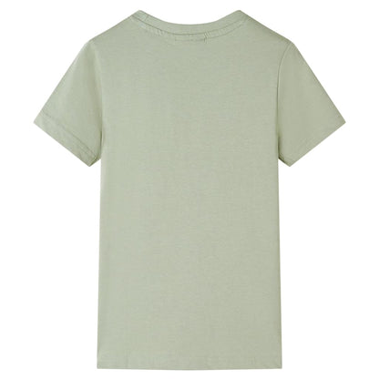 Kids' T-shirt with Short Sleeves Light Khaki 116