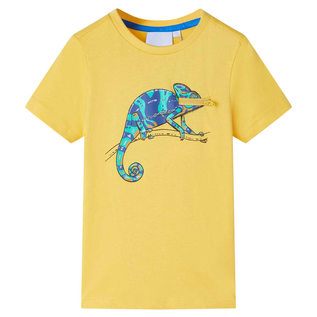 Kids' T-shirt with Short Sleeves Light Ochre 92