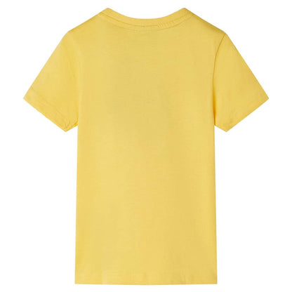 Kids' T-shirt with Short Sleeves Light Ochre 104