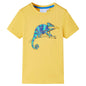 Kids' T-shirt with Short Sleeves Light Ochre 140