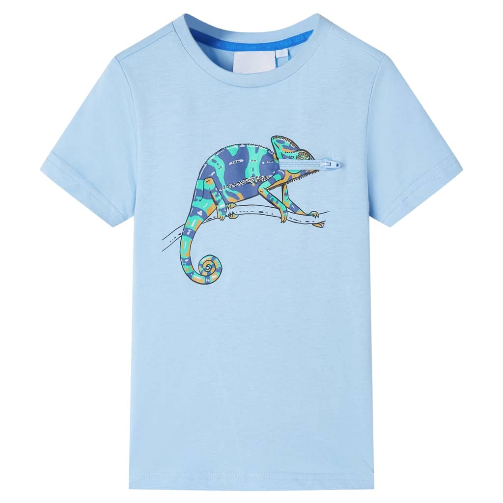 Kids' T-shirt with Short Sleeves Light Blue 92