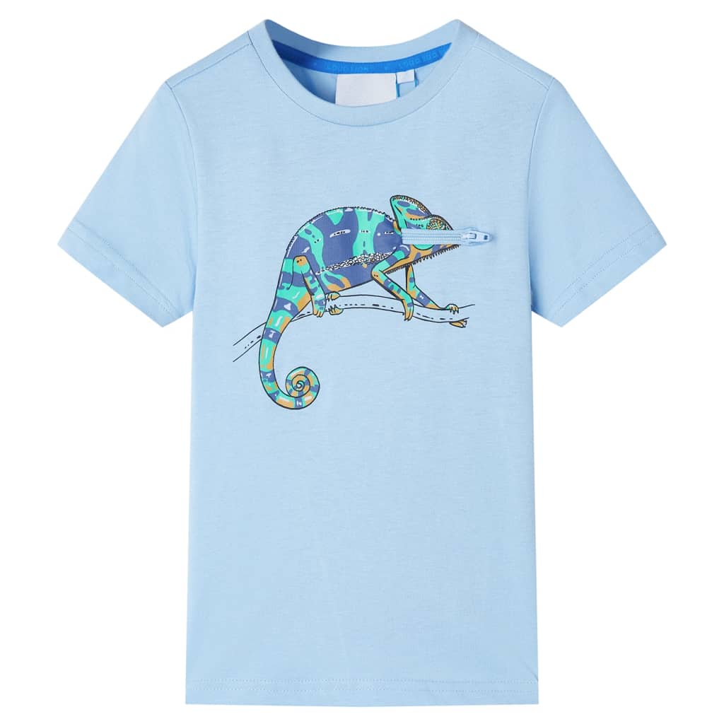 Kids' T-shirt with Short Sleeves Light Blue 116