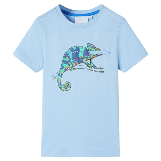 Kids' T-shirt with Short Sleeves Light Blue 116