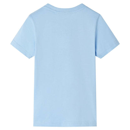 Kids' T-shirt with Short Sleeves Light Blue 116