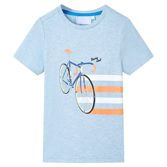 Kids' T-shirt Soft Blue Melange 92