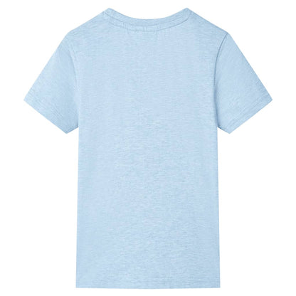 Kids' T-shirt Soft Blue Melange 116