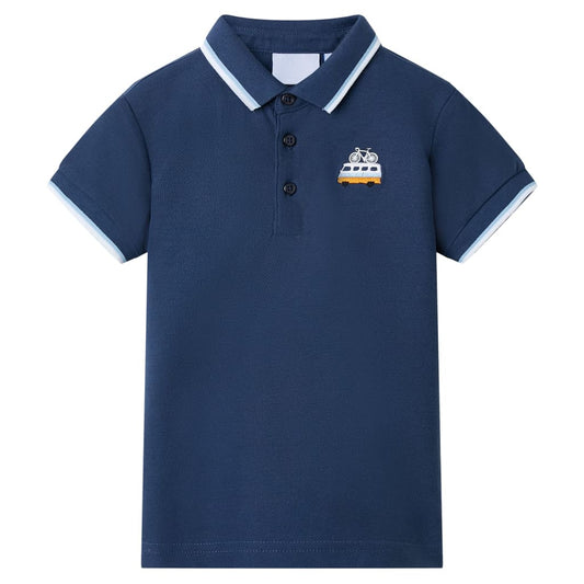 Kids' Polo Shirt Dark Blue 116