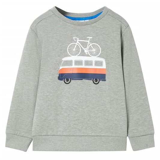 Kids' Sweatshirt Light Khaki Melange 104