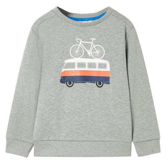 Kids' Sweatshirt Light Khaki Melange 116