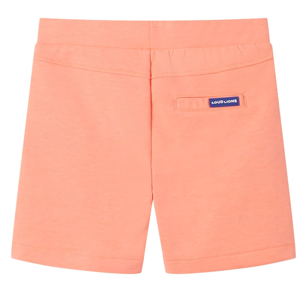 Kids' Shorts with Drawstring Neon Orange 92