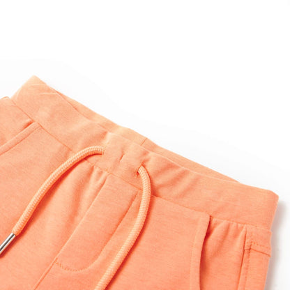 Kids' Shorts with Drawstring Neon Orange 92