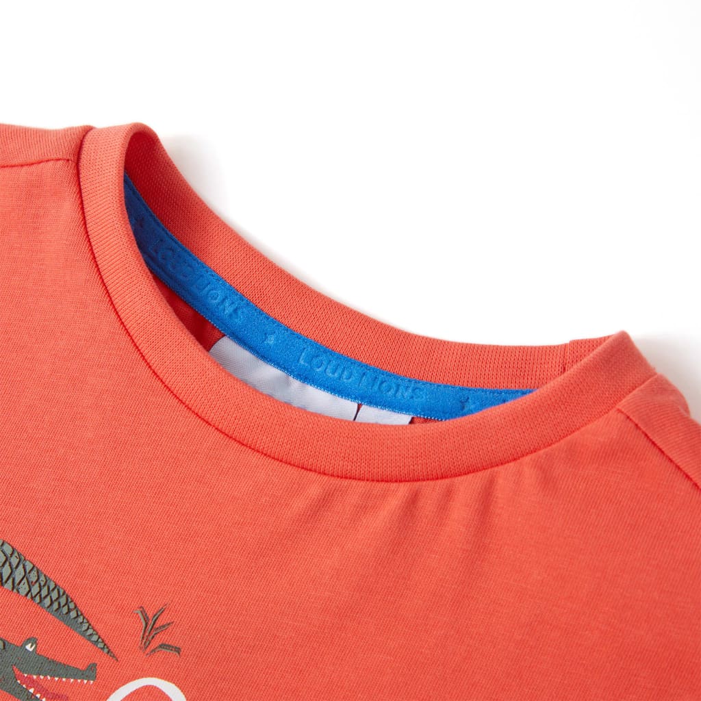 Kids' T-shirt with Short Sleeves Light Red 104