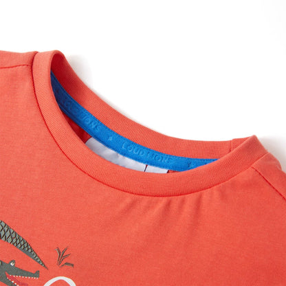 Kids' T-shirt with Short Sleeves Light Red 140