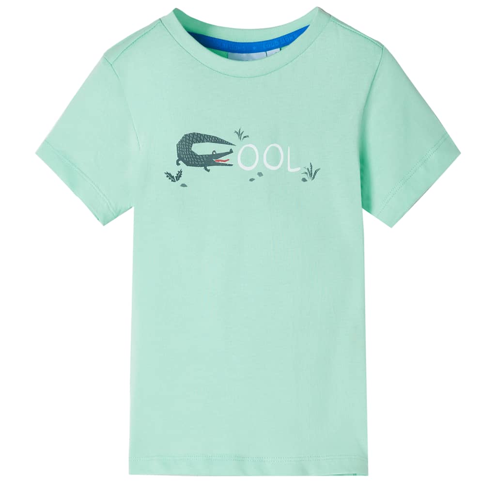 Kids' T-shirt with Short Sleeves Light Green 116