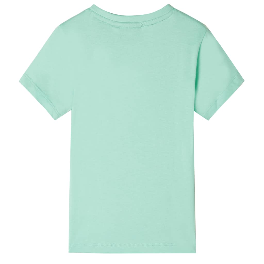 Kids' T-shirt with Short Sleeves Light Green 128