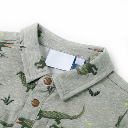 Kids' Shirt Light Khaki Melange 92