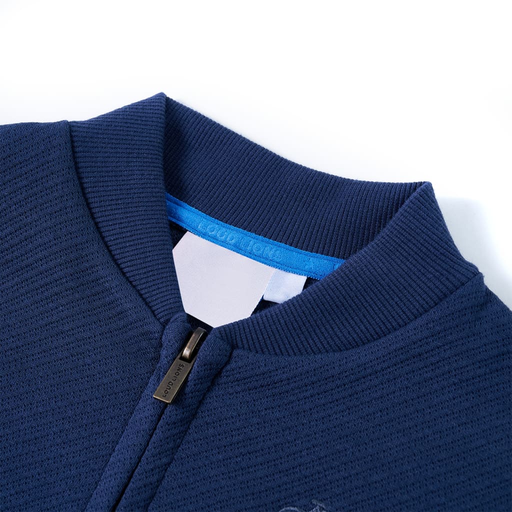 Kids' Sweatshirt with Zip Navy 92