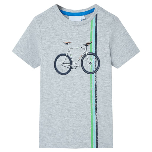 Kids' T-shirt with Short Sleeves Grey 104