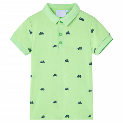 Kids' Polo Shirt  Neon Green 116