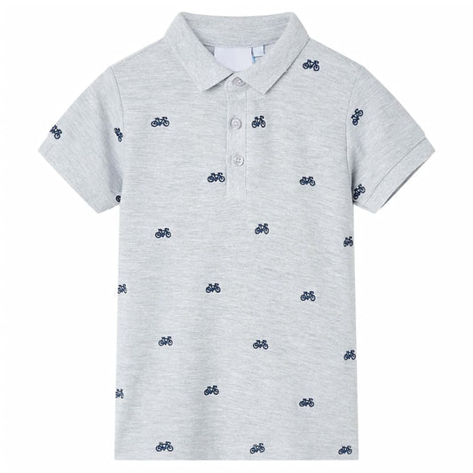 Kids' Polo Shirt  Grey Melange 104