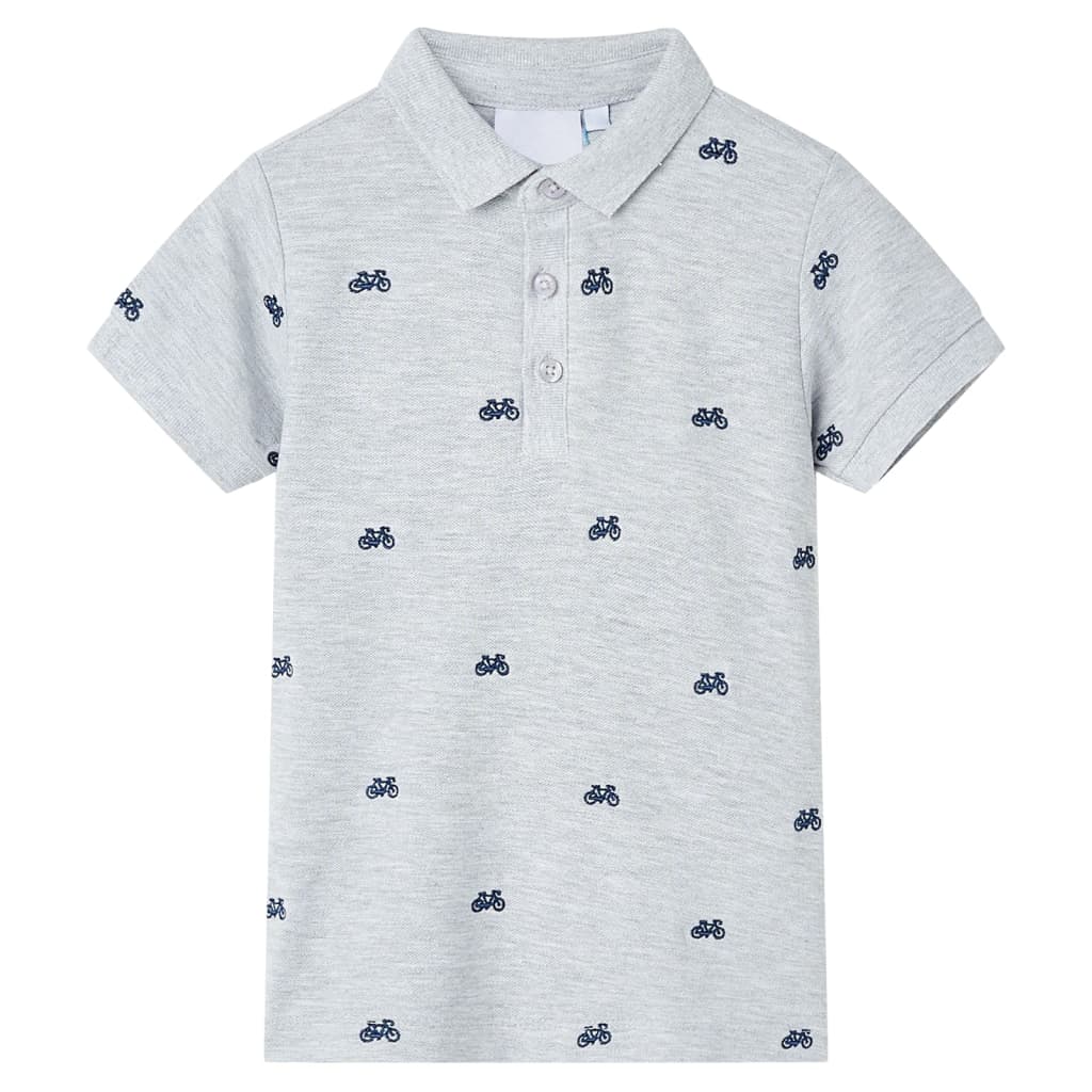 Kids' Polo Shirt  Grey Melange 116