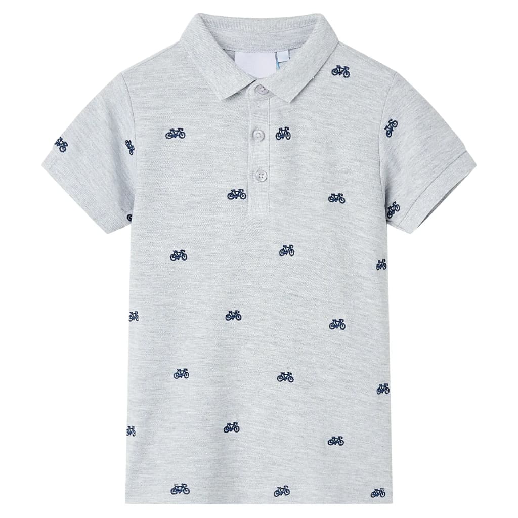 Kids' Polo Shirt  Grey Melange 140