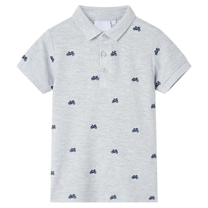 Kids' Polo Shirt  Grey Melange 140