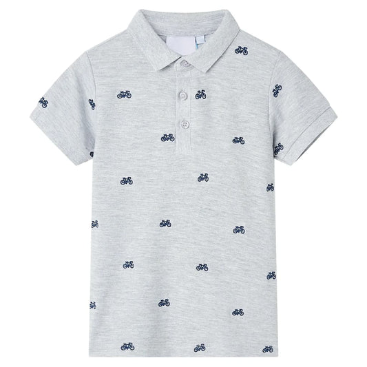 Kids' Polo Shirt  Grey Melange 140