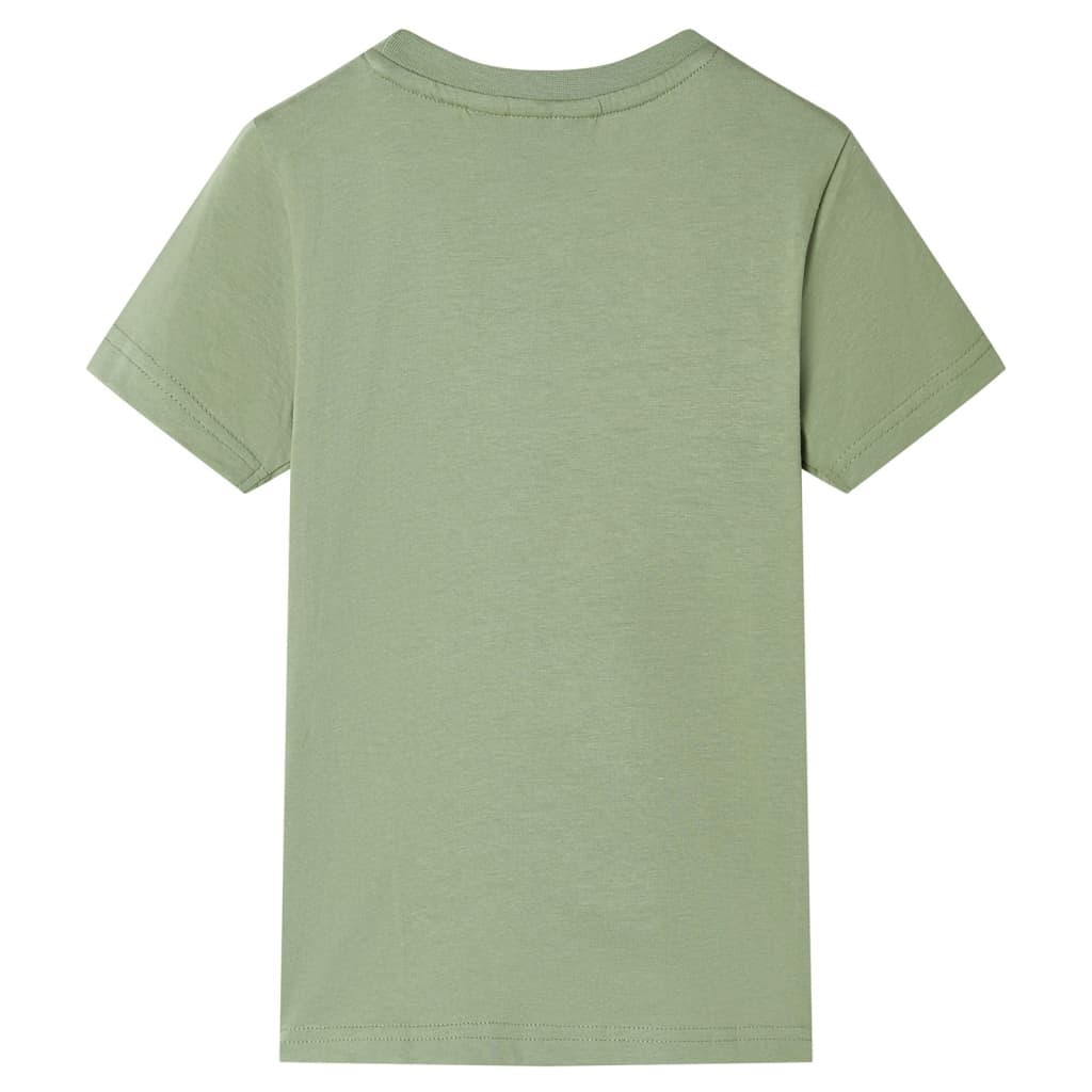 Kids' T-shirt with Short Sleeves Light Khaki 92