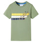 Kids' T-shirt with Short Sleeves Light Khaki 104