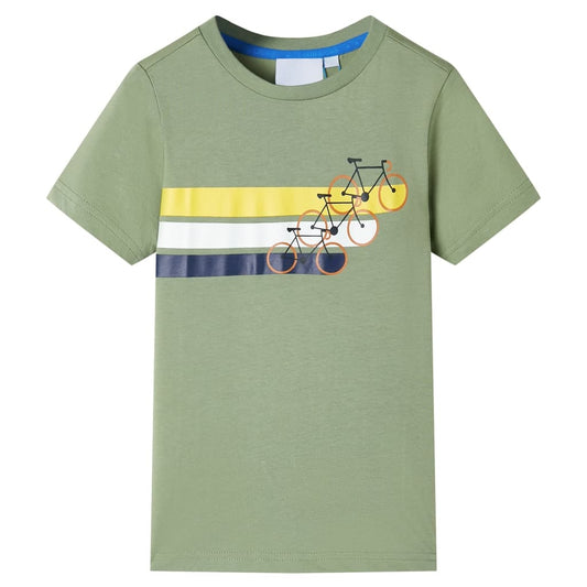 Kids' T-shirt with Short Sleeves Light Khaki 116