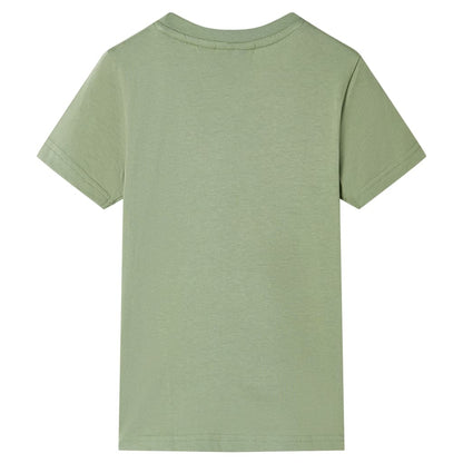 Kids' T-shirt with Short Sleeves Light Khaki 116